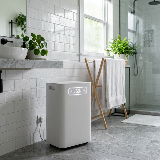 Осушитель FORTBERG в ванной комнате борется с конденсатом